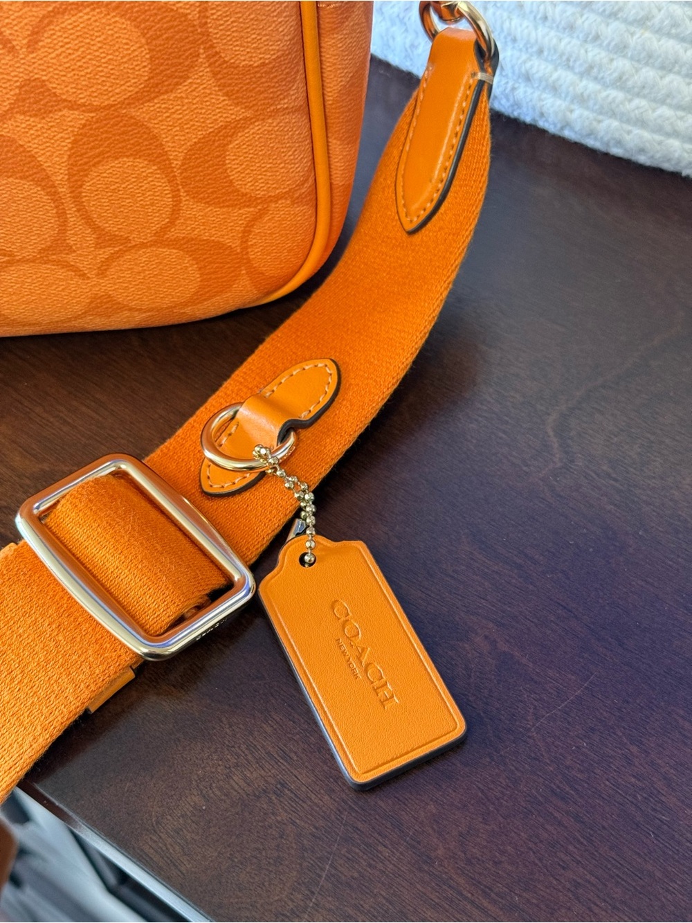 Coach Orange Signature Camera Crossbody - Picture 2 of 16